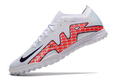 Nike Air Zoom Mercurial Vapor 15 Elite TF Artificial Turf Soccer Shoes - White/Red/Black
