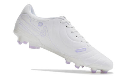 Nike Tiempo Legend 10 Academy FG Firm Ground Soccer Cleats - White/Purple