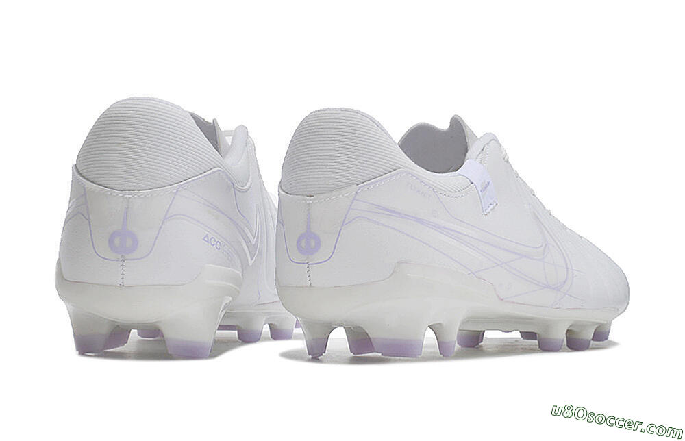 Nike Tiempo Legend 10 Academy FG Firm Ground Soccer Cleats - White/Purple 6