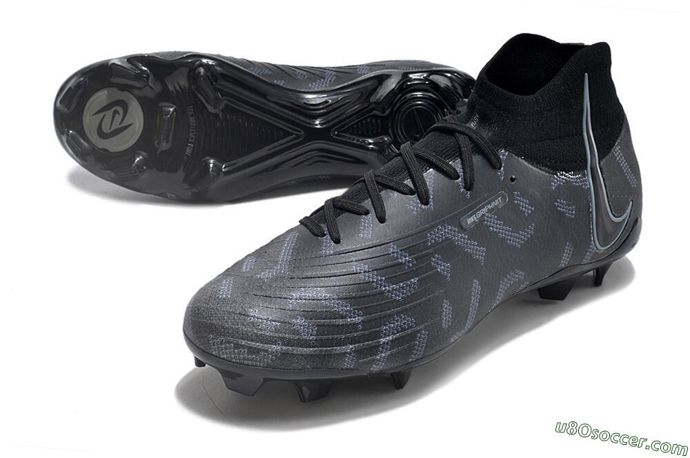 Nike Phantom Luna Elite NU FG Firm Ground Soccer Cleats - Black/Grey 3