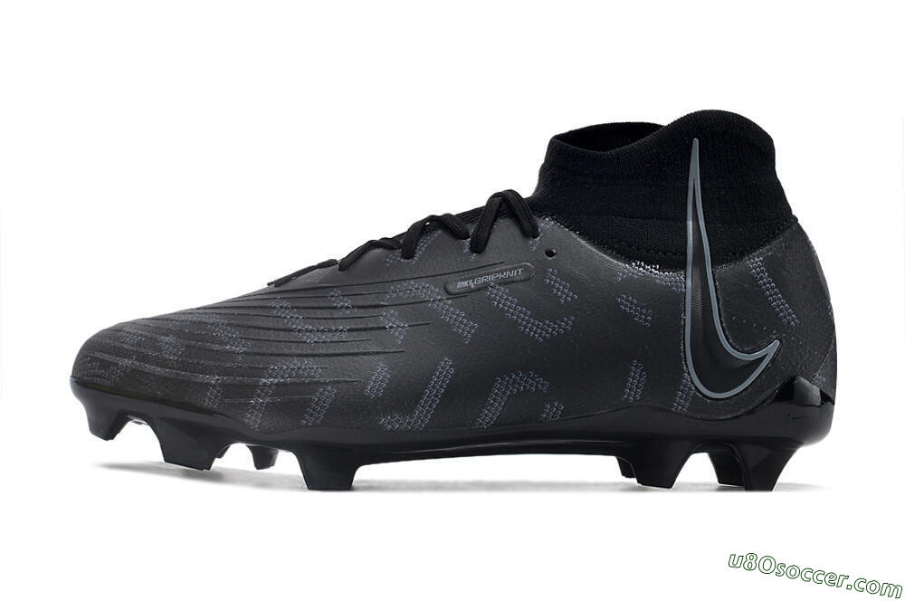 Nike Phantom Luna Elite NU FG Firm Ground Soccer Cleats - Black/Grey 2