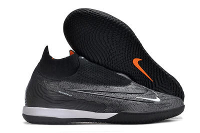 Nike Phantom GX Elite DF Link IC Indoor & Futsal Soccer Shoes - Grey/Black/White