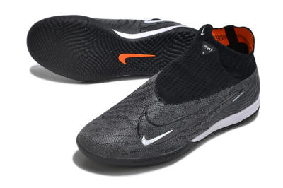 Nike Phantom GX Elite DF Link IC Indoor & Futsal Soccer Shoes - Grey/Black/White