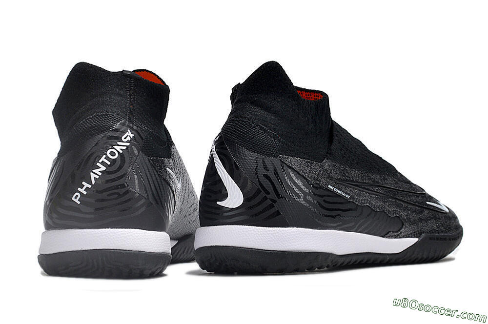 Nike Phantom GX Elite DF Link IC Indoor & Futsal Soccer Shoes - Grey/Black/White 6