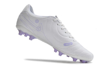 Nike Tiempo Legend X Academy AG Artificial Grass Soccer Cleats - White/Purple
