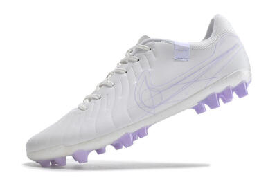 Nike Tiempo Legend X Academy AG Artificial Grass Soccer Cleats - White/Purple