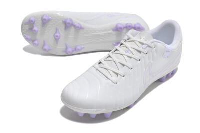 Nike Tiempo Legend X Academy AG Artificial Grass Soccer Cleats - White/Purple