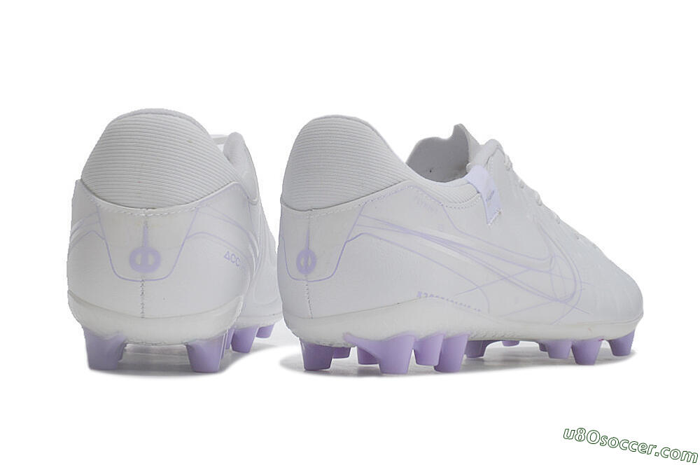 Nike Tiempo Legend X Academy AG Artificial Grass Soccer Cleats - White/Purple 6