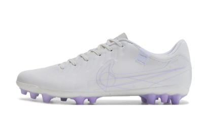 Nike Tiempo Legend X Academy AG Artificial Grass Soccer Cleats - White/Purple