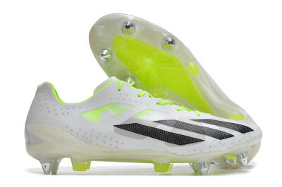 Adidas X Crazyfast.1 SG Soft Ground Soccer Cleats - White/Black/Green