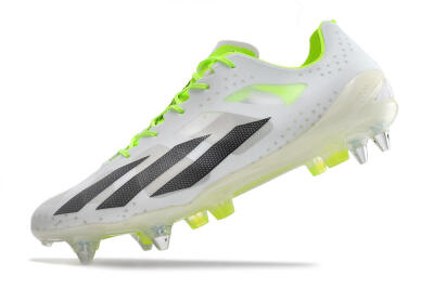 Adidas X Crazyfast.1 SG Soft Ground Soccer Cleats - White/Black/Green