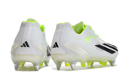 Adidas X Crazyfast.1 SG Soft Ground Soccer Cleats - White/Black/Green
