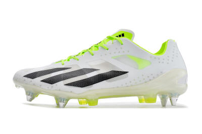 Adidas X Crazyfast.1 SG Soft Ground Soccer Cleats - White/Black/Green
