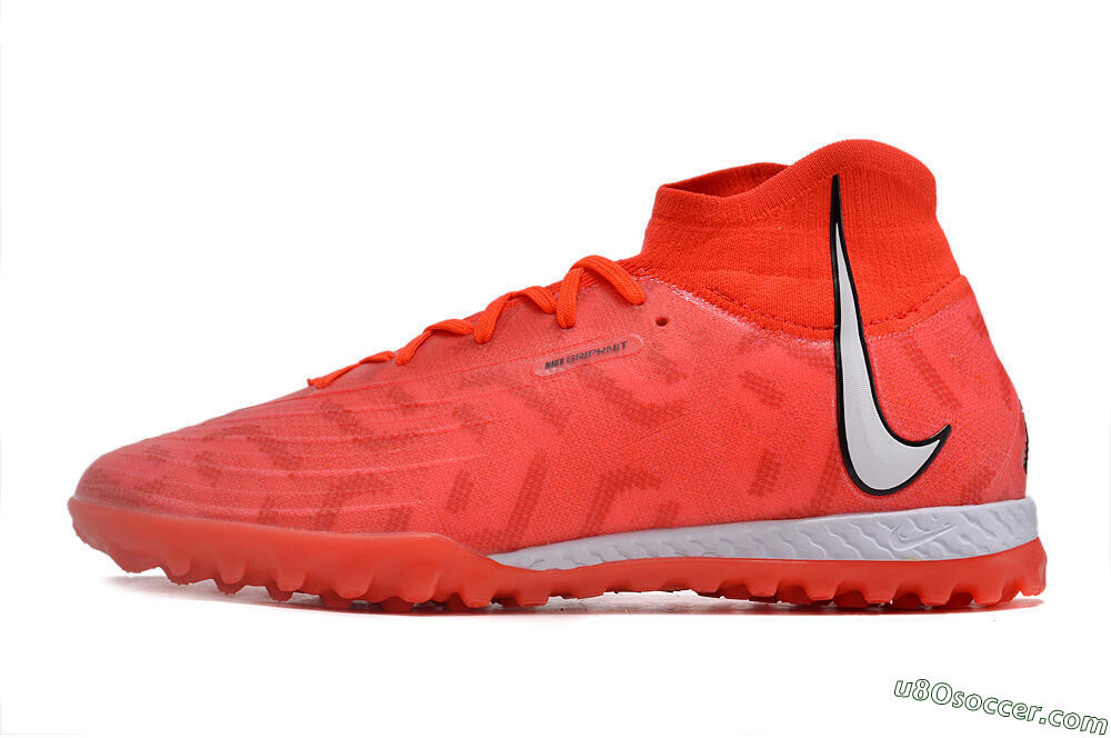 Nike Phantom GX DF Elite TF Artificial Turf Soccer Shoes - Red/Silver/Black 2