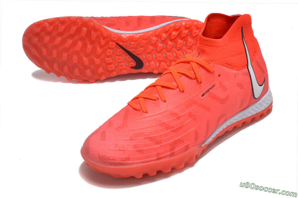 Nike Phantom GX DF Elite TF Artificial Turf Soccer Shoes - Red/Silver/Black 3