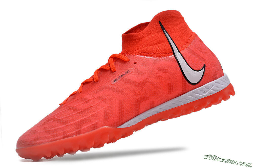 Nike Phantom GX DF Elite TF Artificial Turf Soccer Shoes - Red/Silver/Black 5