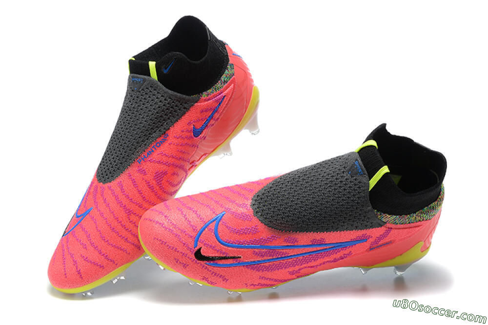 Nike Phantom GX Elite DF FG Firm Ground Soccer Cleats - Red/Blue/Yellow/Black 5