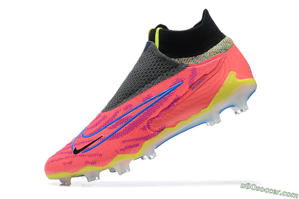 Nike Phantom GX Elite DF FG Firm Ground Soccer Cleats - Red/Blue/Yellow/Black 8