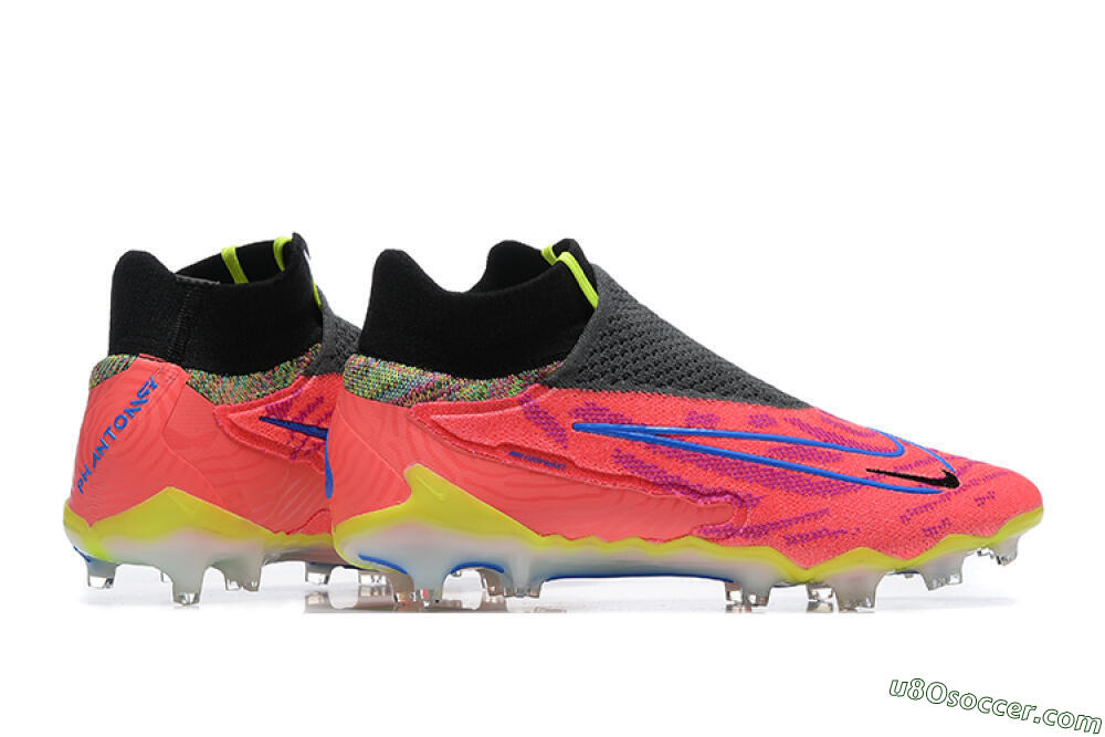 Nike Phantom GX Elite DF FG Firm Ground Soccer Cleats - Red/Blue/Yellow/Black 9