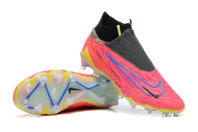 Nike Phantom GX Elite DF FG Firm Ground Soccer Cleats - Red/Blue/Yellow/Black