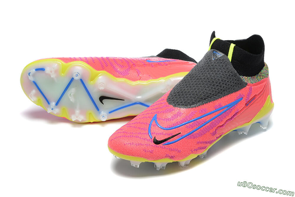 Nike Phantom GX Elite DF FG Firm Ground Soccer Cleats - Red/Blue/Yellow/Black 3