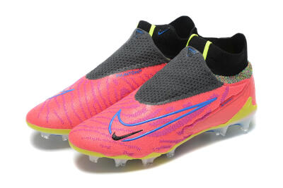 Nike Phantom GX Elite DF FG Firm Ground Soccer Cleats - Red/Blue/Yellow/Black