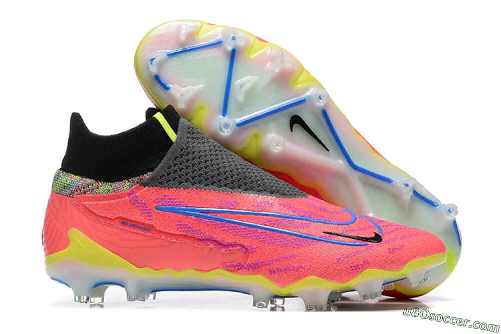 Nike Phantom GX Elite DF FG Firm Ground Soccer Cleats - Red/Blue/Yellow/Black 1