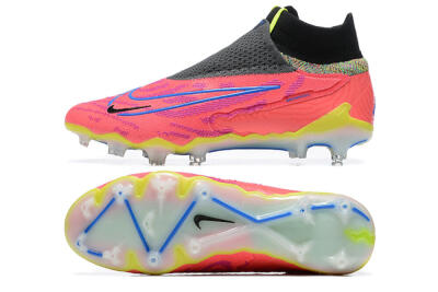 Nike Phantom GX Elite DF FG Firm Ground Soccer Cleats - Red/Blue/Yellow/Black