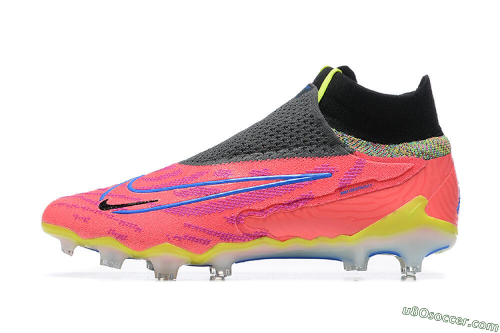 Nike Phantom GX Elite DF FG Firm Ground Soccer Cleats - Red/Blue/Yellow/Black 2