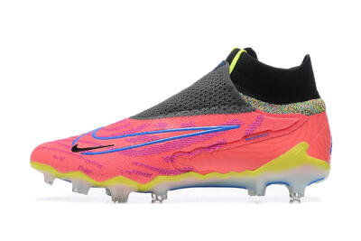 Nike Phantom GX Elite DF FG Firm Ground Soccer Cleats - Red/Blue/Yellow/Black