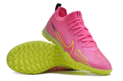 Nike Air Zoom Mercurial Vapor 15 Pro TF Artificial Turf Soccer Shoes - Pink/Yellow/Green/Black