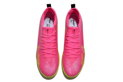 Nike Air Zoom Mercurial Vapor 15 Pro TF Artificial Turf Soccer Shoes - Pink/Yellow/Green/Black