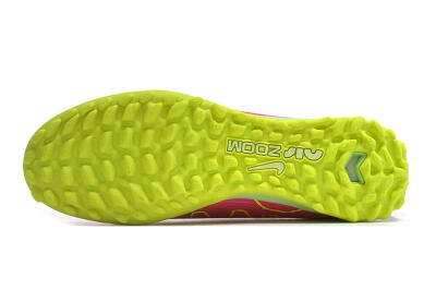 Nike Air Zoom Mercurial Vapor 15 Pro TF Artificial Turf Soccer Shoes - Pink/Yellow/Green/Black