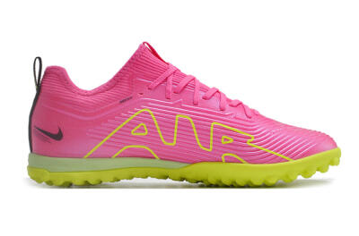 Nike Air Zoom Mercurial Vapor 15 Pro TF Artificial Turf Soccer Shoes - Pink/Yellow/Green/Black