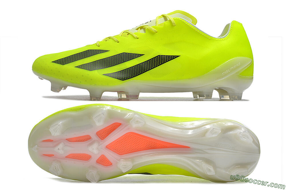 Adidas X Crazyfast+ FG Firm Ground Soccer Cleats - Yellow/Black 0