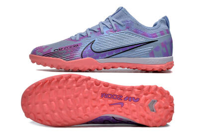 Nike Air Zoom Mercurial Vapor 15 Pro TF Artificial Turf Soccer Shoes - Silver/Purple/Red