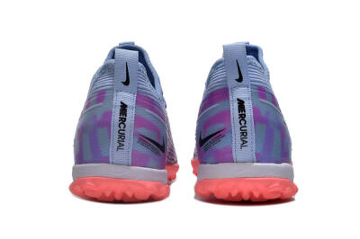Nike Air Zoom Mercurial Vapor 15 Pro TF Artificial Turf Soccer Shoes - Silver/Purple/Red