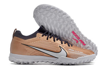 Nike Air Zoom Mercurial Vapor 15 Pro TF Artificial Turf Soccer Shoes - Rose Gold/Black/White