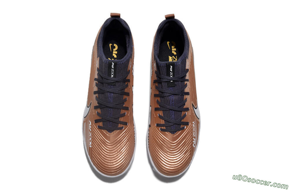 Nike Air Zoom Mercurial Vapor 15 Pro TF Artificial Turf Soccer Shoes - Rose Gold/Black/White 4