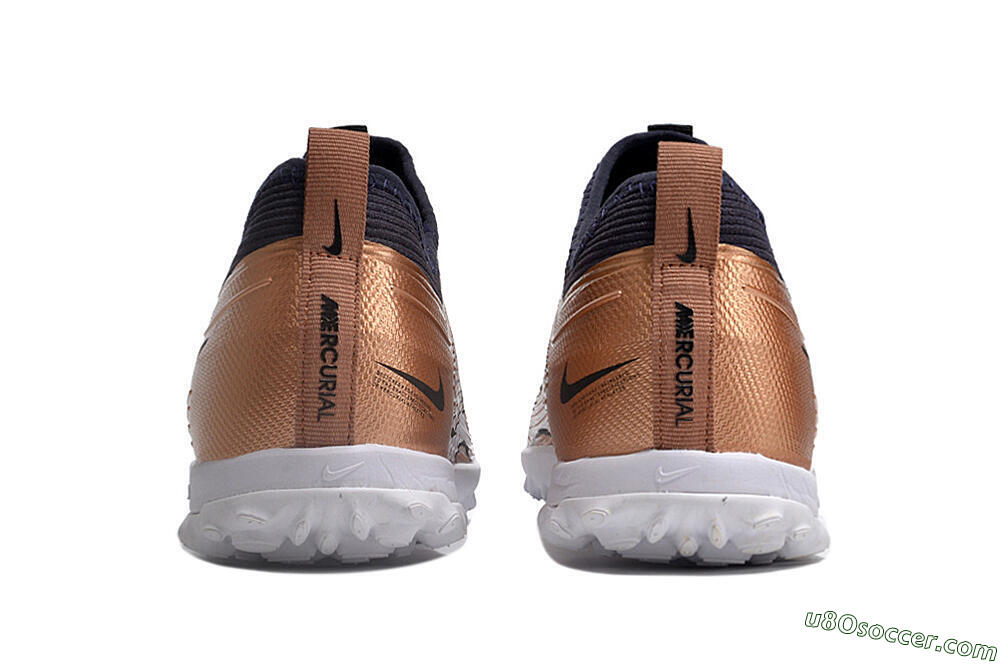 Nike Air Zoom Mercurial Vapor 15 Pro TF Artificial Turf Soccer Shoes - Rose Gold/Black/White 5
