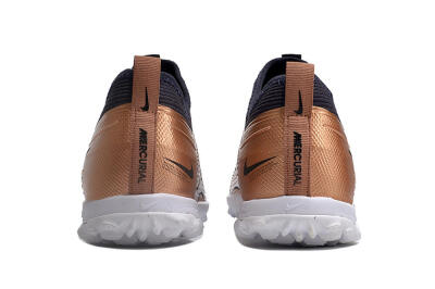 Nike Air Zoom Mercurial Vapor 15 Pro TF Artificial Turf Soccer Shoes - Rose Gold/Black/White