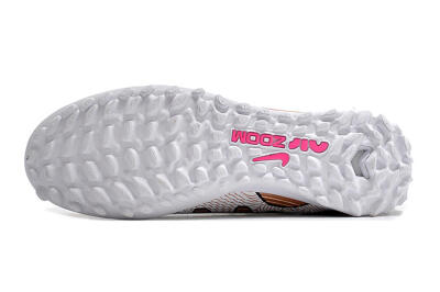 Nike Air Zoom Mercurial Vapor 15 Pro TF Artificial Turf Soccer Shoes - Rose Gold/Black/White