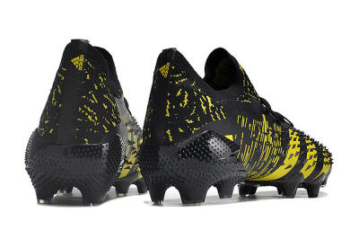 Adidas Predator Freak.1 Low FG Firm Ground Soccer Cleats - Black/Yellow