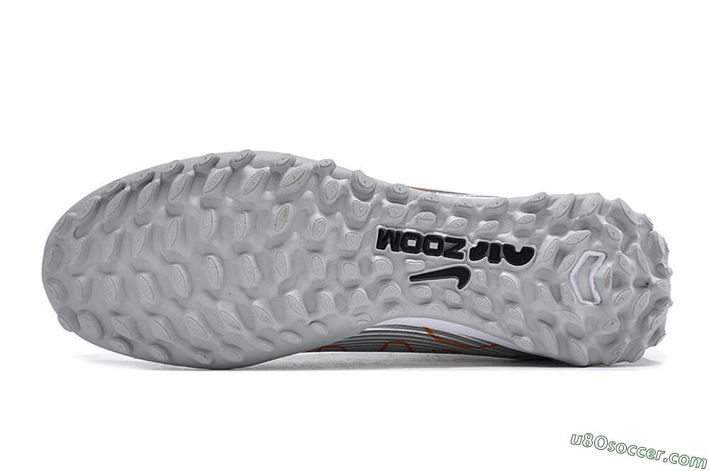 Nike Air Zoom Mercurial Vapor 15 Pro TF Artificial Turf Soccer Shoes - Silver/Gold/Black 6