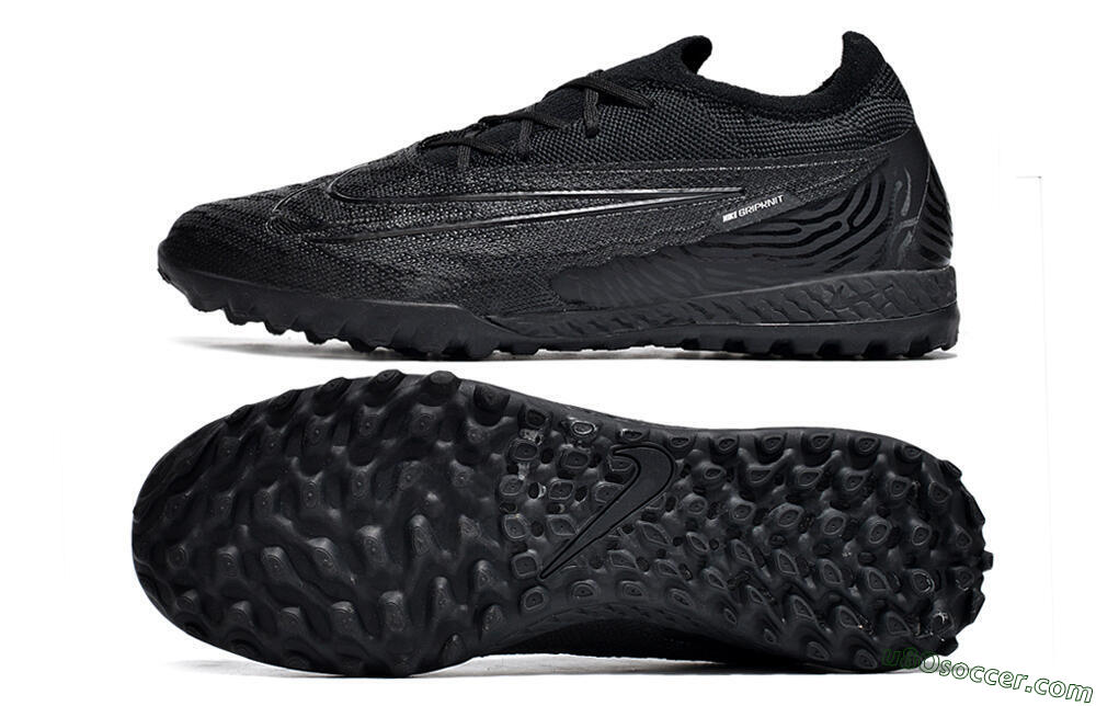 Nike Phantom GX Elite TF Artificial Turf Soccer Shoes - Black/White/Silver 0
