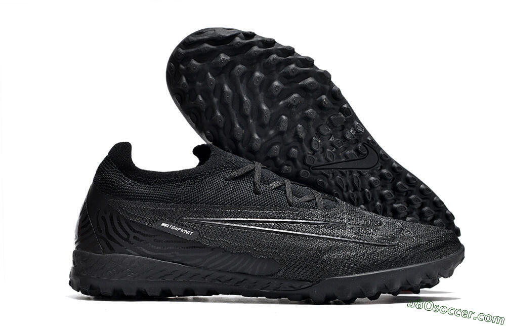 Nike Phantom GX Elite TF Artificial Turf Soccer Shoes - Black/White/Silver 1