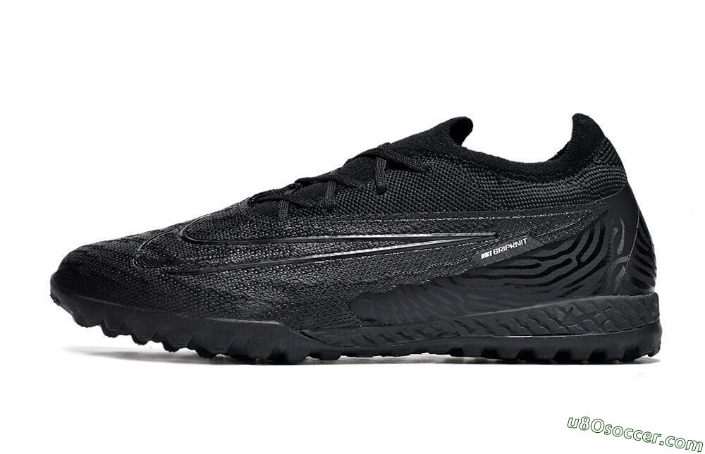 Nike Phantom GX Elite TF Artificial Turf Soccer Shoes - Black/White/Silver 2