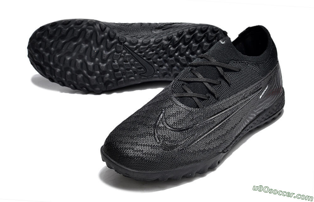 Nike Phantom GX Elite TF Artificial Turf Soccer Shoes - Black/White/Silver 3