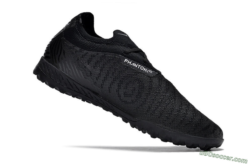 Nike Phantom GX Elite TF Artificial Turf Soccer Shoes - Black/White/Silver 7