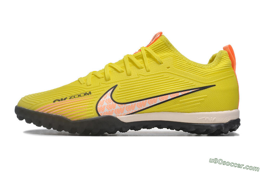 Nike Air Zoom Mercurial Vapor 15 Pro TF Artificial Turf Soccer Shoes - Yellow/Pink/White/Black 2
